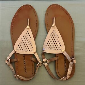 Lucky Brand Women's Cream Sandals